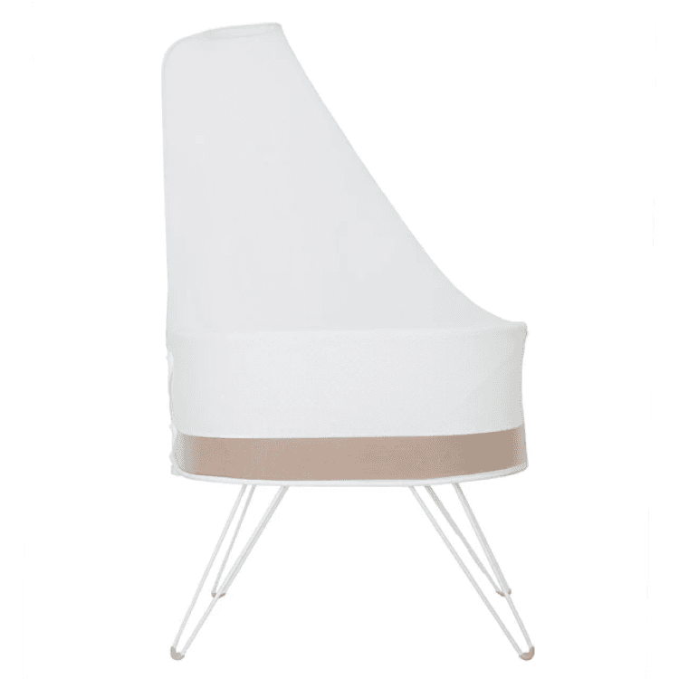 SNOO Smart Sleeper Bassinet with mosquito net attached