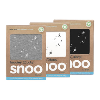 Dra-på-lakan i 100% ekologisk bomull till SNOO Smart Sleeper 3-pack